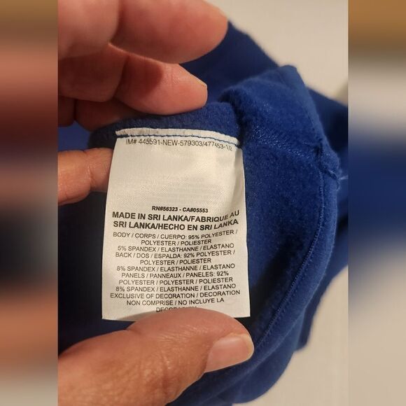 Nike Pro Women's Fitted Blue Sweatshirt Size Medium - Picture 4 of 10